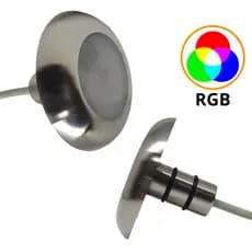 Refletor Piscina LED RGB 18W 12V IP68 AUTHOME Inox 316L Subaquático Premium Spa Hidromassagem Lago
