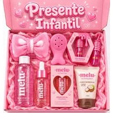 Kit Skincare Completo Melu By Ruby Rose Infantil Menina Serum Tiara Presente
