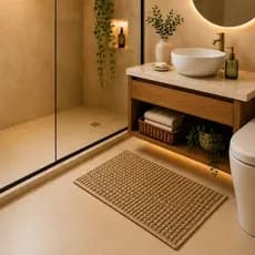 Tapete para Banheiro Antiderrapante 34x50cm Macio Confortável Lavável Decoração Premium Frete Grátis