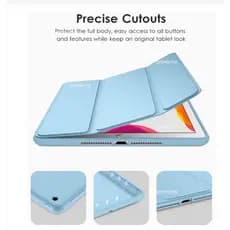 Capa magnetico inteligente com slot de canetas compativel ipad Air 1/2 Ipad 5/6 -9.7 polegada