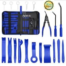 19Pcs Conjunto de Ferramentas de Remoção de Aparas com Alicate de Corte para Carro em Bolsa de Arm