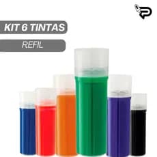 Kit 6 Refis Tinta Marcador Quadro Branco Pilot V Board Master Cores Vivas Alta Durabilidade Recarga Sustentável Original