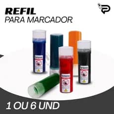 Kit 6 Refil De Tinta Para Pincel Marcador Quadro Branco V Board Master Pilot Alta Performance Cores Vibrantes Economia