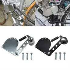 Tensionador De Corrente Carregada Por Mola , Motor Motorizado 2 Tempos Preto , Ajustador Liso Prata 49/66/80cc