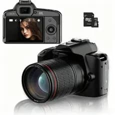 Câmera Digital DSLR D5 WiFi 4K Dupla 64MP Com Visão Noturna Beleza