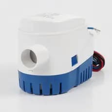 1 PCS 1100GPH Bomba Automática De Água De Barco Marítimo De Porão 12V Submersível Branco & Azul