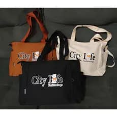 Bolsa Lona De Moda Simples Ombro De Veludo Grande capacidade