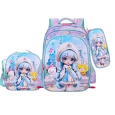 Kit 3 Mochila+Lancheira+Estojo infantil