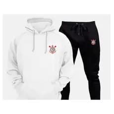 Conjunto moletom calça+blusa feminino  masculino  timão Logo P