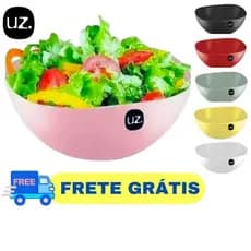 Saladeira Porta Salada Vasilha Travessa Tigela Saladeira Redonda 3 Litros UZ Envio Imediato