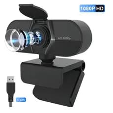 Webcam Full Hd Microfone Integrado Widescreen USB, Ideal Para Videoconferência e Chamada de Video