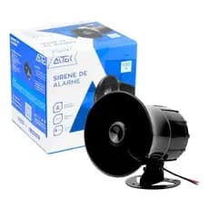 Sirene De Alarme Eletrônica Forte Comercio, Casa 12v, Tipo Corneta 1,2a 20w Só Ligar Na Energia Sem Fonte