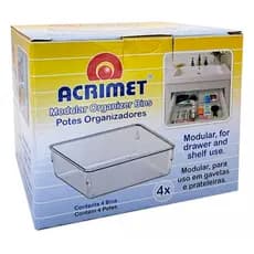Organizador Acrílico Para Gaveta - Tamanhos 16x16x5,5cm