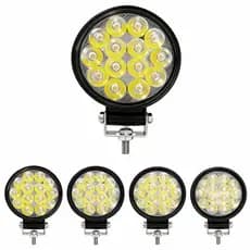 Kit 4 Farol De Milha Redondo Mini 42w 9/36v Power Universal
