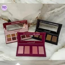 Kit com 3 Paletas Contorno + Blush + Sombras - Ludurana