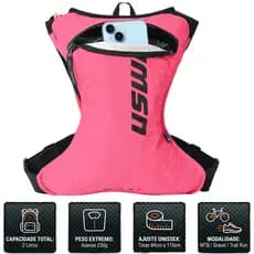Mochila de Hidratação USWE Race 2 para Bike MTB Trilha Enduro Leve e Ajuste Firme