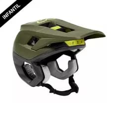 Capacete Infantil Bike Semi Aberto Fox Racing Dropframe Pro Cores Mips