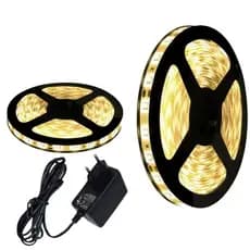 Fita Led 5050 5M C/silicone Ip65 Branco Quente 3000k + Fonte 12V