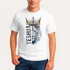 Camiseta Básica Estampado Jesus 100% algodão