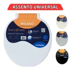Assento Sanitário Tampa Vaso Universal Oval Milano Soft Oval Celite Tigre Astra Deca Logasa Icasa Incepa Alumasa