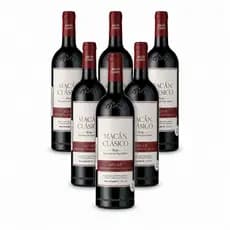 Caixa 6 un. Vinho Tinto Espanhol Macán 2021 Clásico 750ml