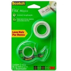Fita Magica 12MM X 10M 2 Rolos 1 Suporte