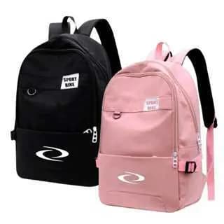 Kit Mochila Bolsa Várias Cores Reforçada 3 Bolsos Suporte Estojo Externo lançamento