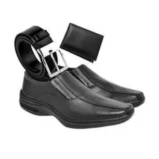 Sapato Social Confort Plus Solado Antiderrapante Borracha Trabalho Viagem Passeio Promocional