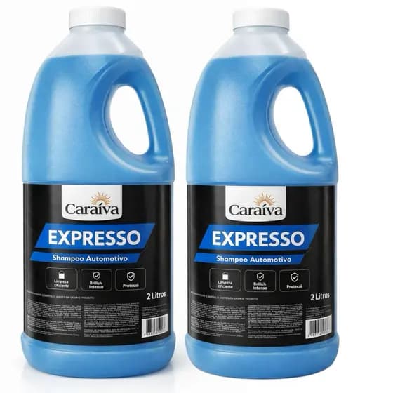 Shampoo Kit 2 Lava Autos Neutro Concentrado Automotivo 2l