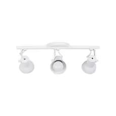 Luminaria de Teto Spot Trilho Triplo 3 Sobrepor Direcionável E-27 Branco