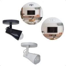 Luminária de Teto Spot Sobrepor 1 Lâmpada Alpha Direcionável E-27 Bivolt Iluminação Moderna