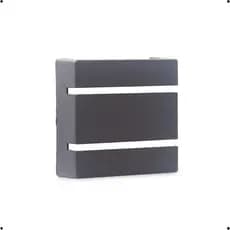 Luminaria Arandela Slim 2 Frisos 2 Focos  Interna/Externa G9 Preto Bivolt 110v/220v