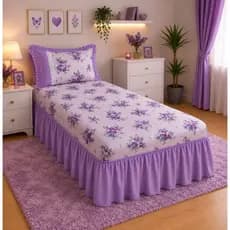 JOGO DE CAMA COBRE LEITO COLCHA SOLTEIRO OXFORD COM BARRA