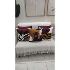 KIT 5 CAPAS PARA ALMOFADA ESTAMPADA EM SUED LUXO