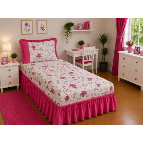 JOGO DE CAMA COBRE LEITO COLCHA SOLTEIRO OXFORD COM BARRA