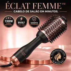 Escova Secadora  Profissional 1300W  Bivolt Alisa Seca Modela com volume  Anti Frizz Cabelo Feminino