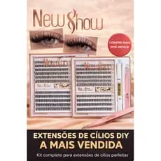 Kit De Extensão De Cílios Manjesen-Pacote Com 200 Cola E Pinças
