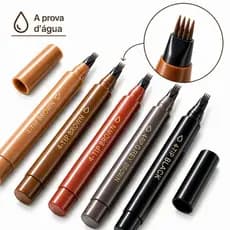 Caneta Microblading Fio a Fio Preenche Falhas da Sobrancelhas e Barba À Prova D'Água