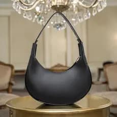 Bolsa Feminina Meia Lua Baguete de Ombro e Mão Moderna sk 03