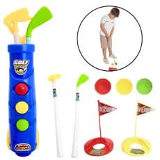 Carrinho de Golf Brinquedo Infantil Kit Mini Golf 2 Tacos