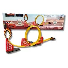 Pista de Corrida C/ Looping Relâmpago Mcqueen Disney Carros