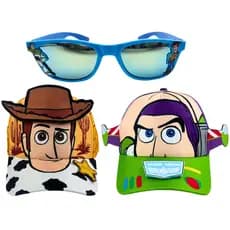 Boné 3D Infantil + Óculos de Sol UV Buzz e Woody Toy Story 5