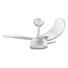 Ventilador De Teto Led Branco Transparente  3 Pás Diâmetro 1000 Mm Frequência
