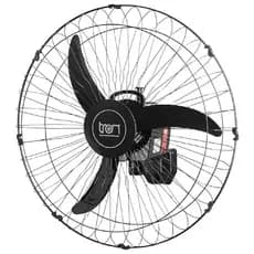 Ventilador De Parede  50cm 140w Oscilante Controle Dimmer Preto