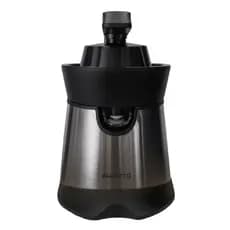 Espremedor de Frutas Elétrico Preto Inox Suco Laranja Limão Prateado