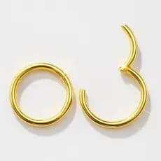 Piercing Argola Click Titânio Cartilagem Septo Helix Daith Unissex Antialérgico Hipoalergênico Joia Premium