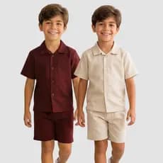 Conjunto Infantil Menino Mauricinho linho de menino 2 a 8 anos Conjunto infantil menino Roupa infantil