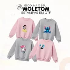 Moletom Infantil Feminino –  Personalizável com Estampas Divertidas | Conforto e Estilo para o Inverno