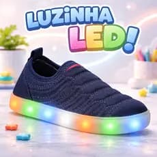 Tênis Led Infantil Menino Led Pisca Pisca Luzinha Casual Barato