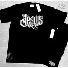 kit conjunto camiseta 100% algodão bermuda tactel JESUS Caminhada e Academia +RELOGIO .